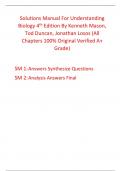 Understanding Biology 4th Edition By Kenneth Mason&comma; Tod Duncan&comma; Jonathan Losos &lpar;Solutions Manual&rpar;