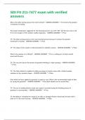 SDI Ftt 211-7477 exam with verified answers