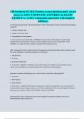 OB-Newborn-NCLEX Practice exam Questions and Correct Answers &lpar;100&percnt; COMPLETE ANSWERS&rpar; ALREADY GRADED A&plus; &vert; 100&percnt; satisfaction guarantee with complete solutions&period;