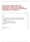 WGU D319 &lpar;THESE ARE THE QUESTIONS FROM THE SOURCE MATERIAL&comma; SECTION ASSESSMENTS&rpar; ANSWERED TO SCORE A&plus;