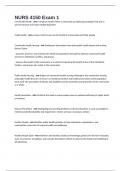 NURS 4150 Exam 1 Questions And Answers 