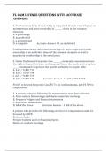 FL CAM LICENSE QUESTIONS WITH ACCURATE ANSWERS