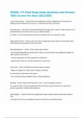 SOCIOL 173 Final Study Guide Questions and Answers 100&percnt; Correct For Years 2024&sol;2025