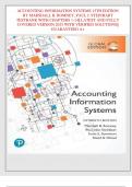 ACCOUNTING INFORMATION SYSTEMS 15TH EDITION  BY MARSHALL B&period; ROMNEY&comma; PAUL J&period; STEINBART  TESTBANK WITH CHAPTERS 1-24&vert;&vert; LATEST AND FULLY  COVERED VERSION 2025 WITH VERIFIED SOLUTIONS&vert;&vert;  GUARANTEED A&plus;