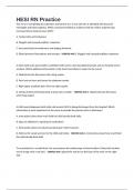 HESI RN Practice Questions And Answers &comma; latest 2025&sol;2026