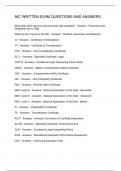 NIC WRITTEN EXAM QUESTIONS AND ANSWERS