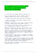 PA COSMETOLOGY STATE LAWS SECTION 2 QUESTIONS WITH COMPLETE ANSWERS