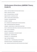 Performance Directions &lpar;ABRSM Theory Grade 5&rpar;Questions with Accurate Answers
