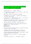 ESTHETICS STATE LAW QUESTIONS WITH COMPLETE ANSWERS&period;