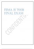 Exam &lpar;elaborations&rpar; FEMA IS 700b