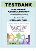 TEST BANK - Community and Public Health Nursing&colon; Evidence for Practice 4th Edition by DeMarco & Walsh&comma; All 25 Chapters Covered&comma; &vert;Complete Solution Guide &vert;Grade A&plus;&period;