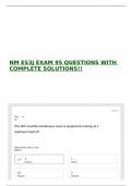NM ES3J EXAM 95 QUESTIONS WITH COMPLETE SOLUTIONS&excl;&excl; 