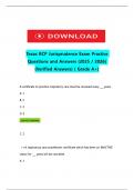 Texas RCP Jurisprudence Exam Practice Questions and Answers &lpar;2025 &sol; 2026&rpar; &lpar;Verified Answers&rpar; &lpar; Grade A&plus;&rpar;