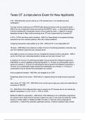 Texas OT Jurisprudence Exam for New Applicants Questions and Verified Answers &vert;100&percnt; Correct &vert; Complete solution &vert; A&plus; Grade &vert; Latest Update 2024 &sol; 2025