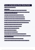 Texas Jurisprudence Exam Study Guide Questions and Verified Answers &vert;100&percnt; Correct &vert; Complete solution &vert; A&plus; Grade &vert; Latest Update 2024 &sol; 2025