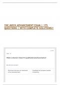 YNC MOCK ADVANCEMENT EXAM &vert; 175 QUESTIONS &vert; WITH COMPLETE SOLUTIONS&excl;&excl;