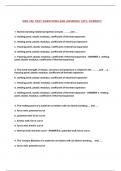 MSE 250 TEST QUESTIONS AND ANSWERS 100&percnt; CORRECT