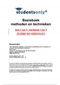 M n t h1-3 - Samenvatting Basisboek Methoden en Technieken