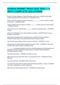 HAWAII PERMIT PRACTICE TEST &ndash; 1 WITH COMPLETE SOLUTIONS