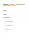 TFM06 TEST &vert; QUESTIONS & ANSWERS &lpar;VERIFIED&rpar; &vert; LATEST UPDATE &vert; GRADED A&plus;