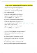 QAC Exam Laws and Regulations solved questions&period;