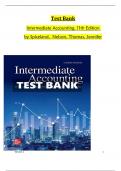 Test Bank For Intermediate Accounting&comma; 11th Edition by David Spiceland&comma; Mark Nelson&comma; Wayne Thomas&comma; Jennifer ISBN-9781264134526