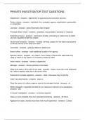 PRIVATE INVESTIGATOR TEST QUESTIONS