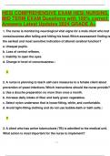 HESI COMPREHENSIVE EXAM HESI NURSING MID TERM EXAM Questions with 100&percnt; correct Answers Latest Updates 2024 GRADE A&plus;
