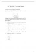 Biology Practice Exam 2024-2025 