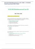 NUR 2502 &sol; NUR2502 Final Exam &lpar;Latest 2023 &sol; 2024&rpar;&colon; Multidimensional Care III &sol; MDC 3 - Rasmussen