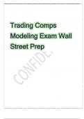 Exam &lpar;elaborations&rpar; Trading Comps Modeling Wall Street Prep