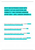 NOCTI MECHATRONICS EXAM WITH CORRECT ACTUAL QUESTIONS AND CORRECTLY  WELL DEFINED ANSWERS LATEST 2024 &ndash; 2025  ALREADY GRADED A&plus; 