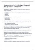 Systems Analysis & Design&colon; Chapter 6 PP Questions & Answers