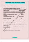 CDFA Weight Verification Practice Exam 2024