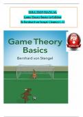 Solution Manual for Game Theory Basics 1st Edition By Bernhard von Stengel&comma; ISBN&colon; 9781108843300&comma; All 12 Chapters Covered