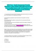 HESI Prep - Health Assessment Practice Questions Latest Update 2024-2025 Actual Exam from Credible Source with 125 Questions and 100&percnt; Verified Detailed Correct Answers Guaranteed