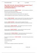 Maryville University Advanced Health Assessment Exam 3 271Questions and Answers &lpar;Latest Update 2024&sol;2025&rpar;GRADED A&plus;