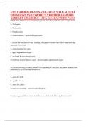 EMT CARDIOLOGY EXAM LATEST WITH ACTUAL QUESTIONS AND CORRECT VERIFIED ANSWERS ALREADY GRADED A&plus; 100&percnt; GUARANTEED PASS&excl;