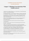 Chapter 7 &lpar;Mindtap&rpar; Exam Questions With Verified Answer