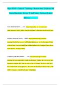 Wgu&lowbar;D265Critical&lowbar;Thinking&lowbar;&lowbar;&lowbar;Reason&lowbar;And&lowbar;Evidence 2024-2025 Exam&lowbar;Questions&lowbar;Solved&lowbar;With&lowbar;Correct&lowbar;Answers&lowbar;