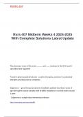 Rxrs 407 Midterm Weeks 4 2024-2025 With Complete Solutions Latest Update