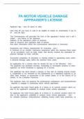 PA MOTOR VEHICLE DAMAGE APPRAISER
