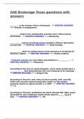 SAE Brokerage Texas questions with answers