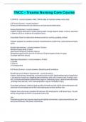 TNCC - Trauma Nursing Core Course