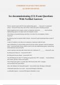 Icc decommissioning &lpar;U2&rpar; Exam Questions With Verified Answers