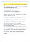 Biol 240 - UW - Final Exam questions and answers graded  A&plus;