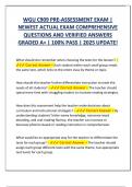WGU C909 PRE-ASSESSMENT EXAM &vert;  NEWEST ACTUAL EXAM COMPREHENSIVE  QUESTIONS AND VERIFIED ANSWERS  GRADED A&plus; &vert; 100&percnt; PASS &vert; 2025 UPDATE&excl;