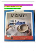 TEST BANK For MGMT 12th Edition&comma; Principles of Management By Chuck Williams&comma; Verified Chapters 1 - 18 complete guide 2025&sol;Newest Edition