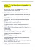 STCW Firefighting Correct Questions & Answers&excl;&excl;