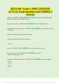 BUSN 430 - Exam 1 NDSU UPDATED ACTUAL Exam Questions and CORRECT  Answers